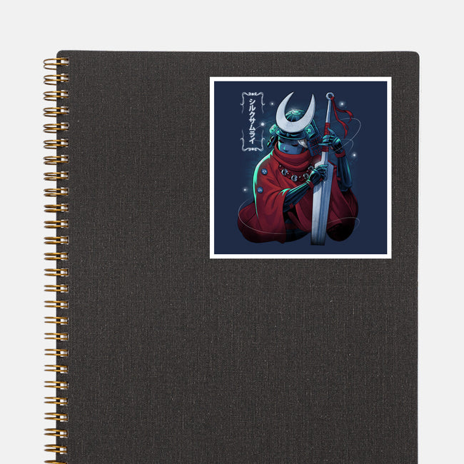 Silk Samurai-None-Glossy-Sticker-Bruno Mota