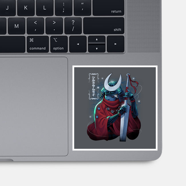 Silk Samurai-None-Glossy-Sticker-Bruno Mota