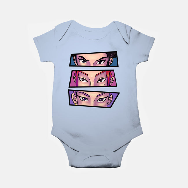 Kpop Eyes-Baby-Basic-Onesie-nickzzarto