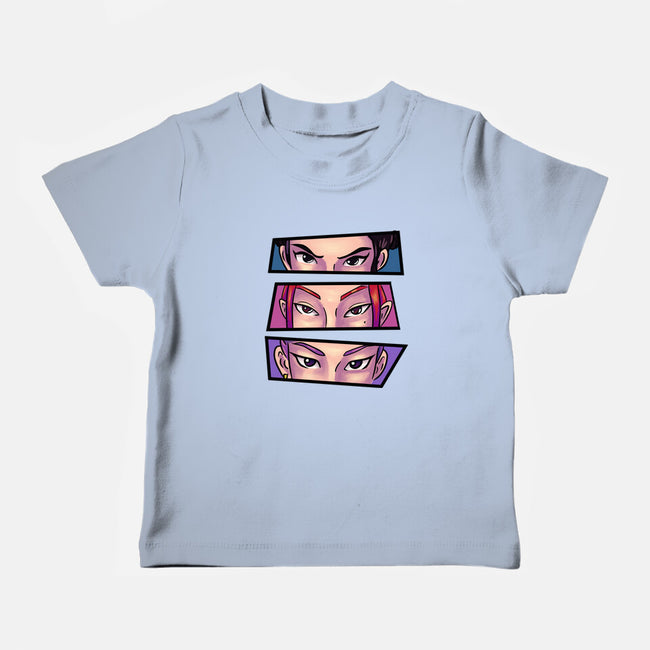 Kpop Eyes-Baby-Basic-Tee-nickzzarto