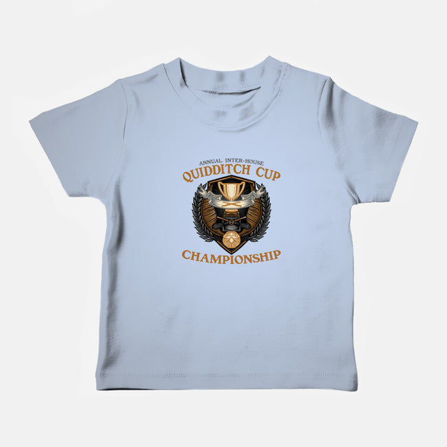 Quidditch Cup Championship-Baby-Basic-Tee-glitchygorilla