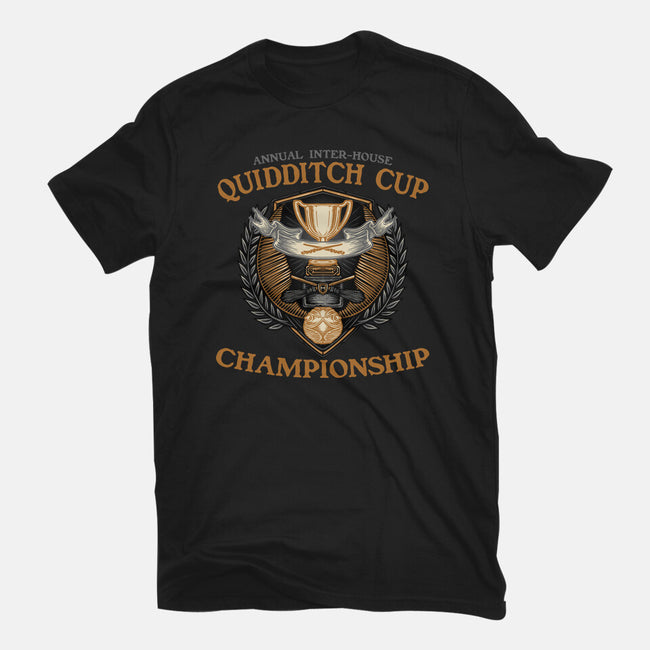 Quidditch Cup Championship-Mens-Basic-Tee-glitchygorilla