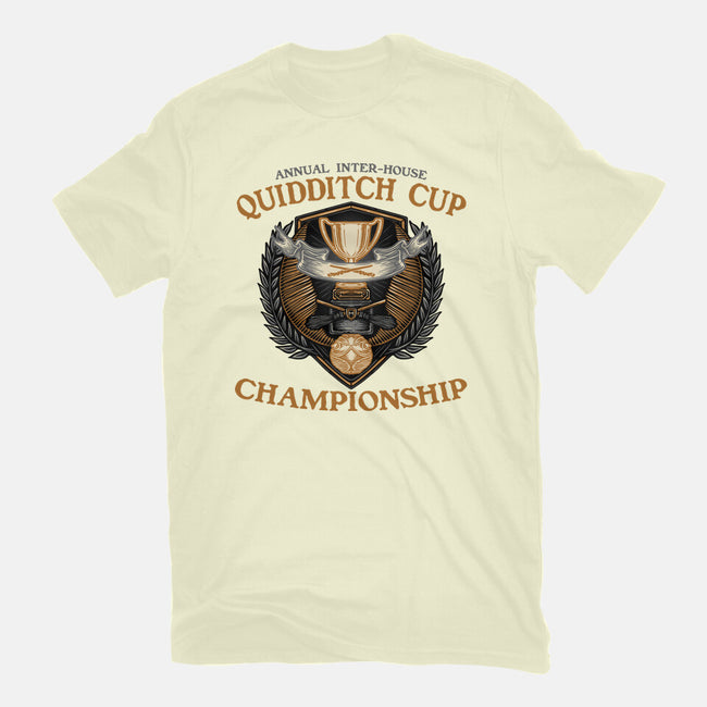 Quidditch Cup Championship-Mens-Basic-Tee-glitchygorilla
