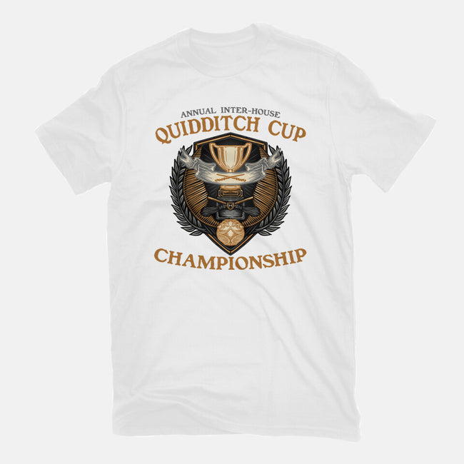 Quidditch Cup Championship-Mens-Basic-Tee-glitchygorilla