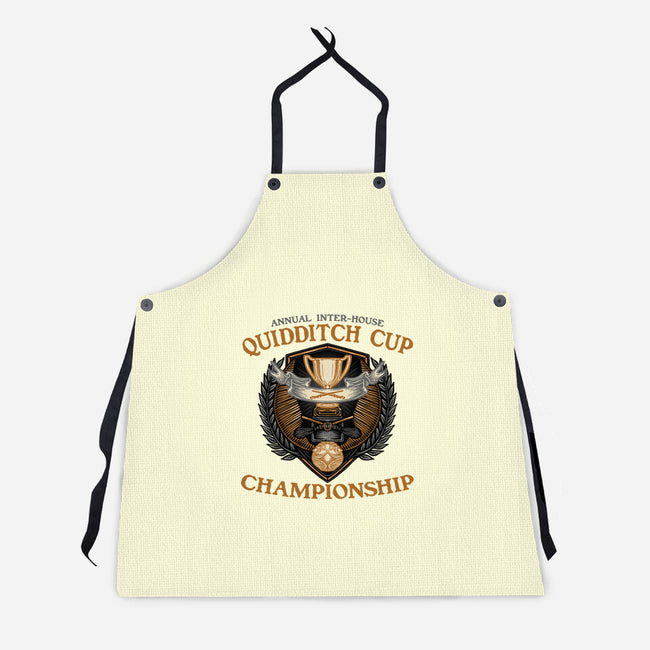 Quidditch Cup Championship-Unisex-Kitchen-Apron-glitchygorilla
