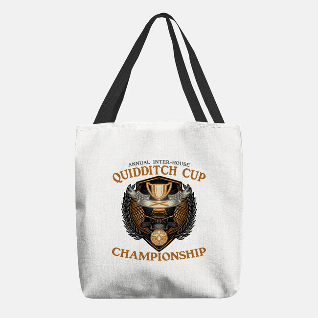 Quidditch Cup Championship-None-Basic Tote-Bag-glitchygorilla