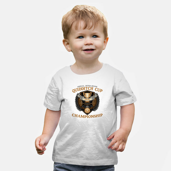 Quidditch Cup Championship-Baby-Basic-Tee-glitchygorilla