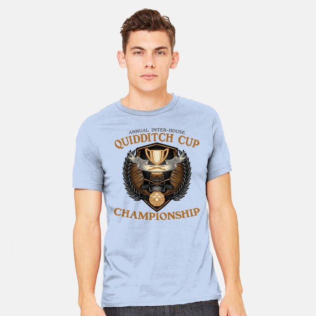 Quidditch Cup Championship-Mens-Heavyweight-Tee-glitchygorilla