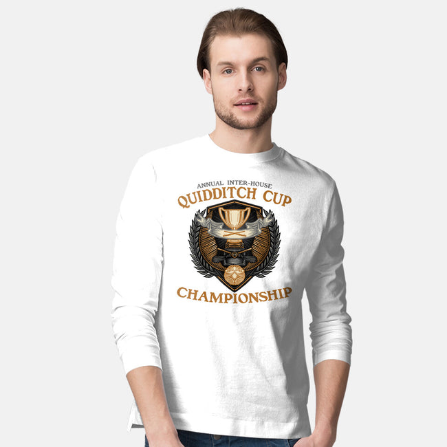 Quidditch Cup Championship-Mens-Long Sleeved-Tee-glitchygorilla