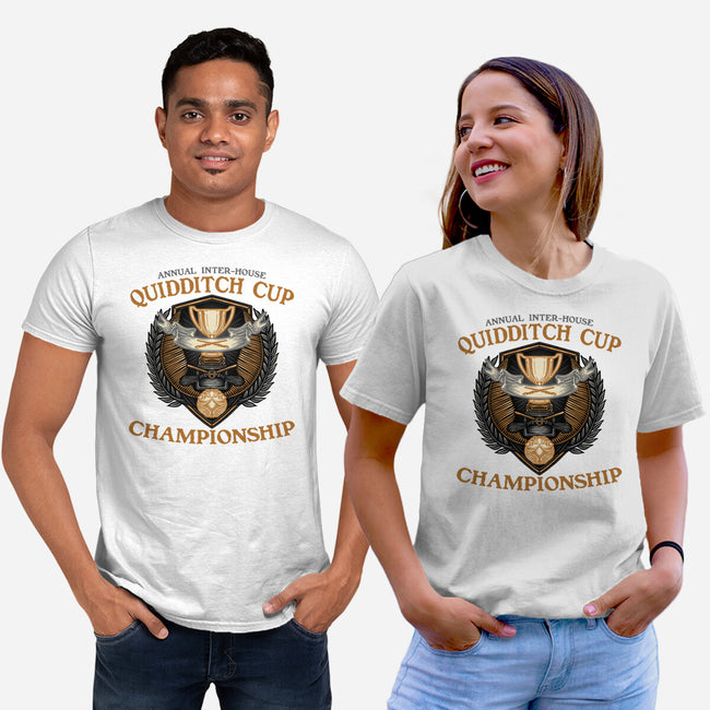 Quidditch Cup Championship-Unisex-Basic-Tee-glitchygorilla