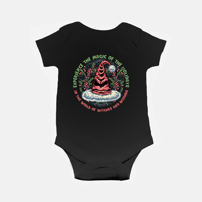 Magic Of The Holidays-Baby-Basic-Onesie-glitchygorilla