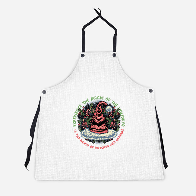 Magic Of The Holidays-Unisex-Kitchen-Apron-glitchygorilla
