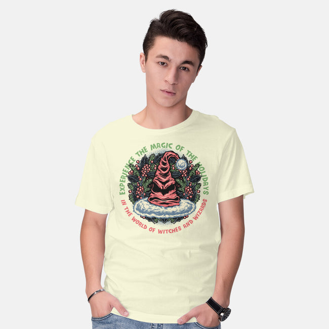 Magic Of The Holidays-Mens-Basic-Tee-glitchygorilla