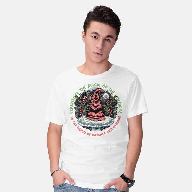 Magic Of The Holidays-Mens-Basic-Tee-glitchygorilla