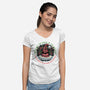 Magic Of The Holidays-Womens-V-Neck-Tee-glitchygorilla