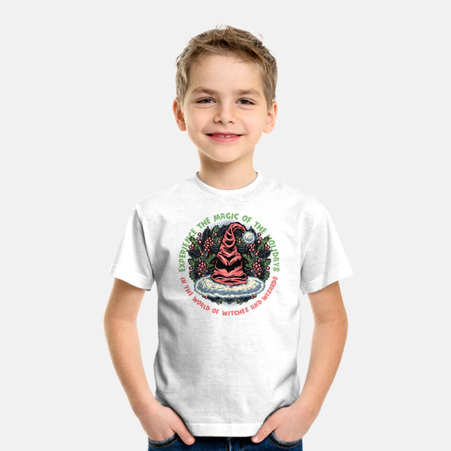 Magic Of The Holidays-Youth-Basic-Tee-glitchygorilla