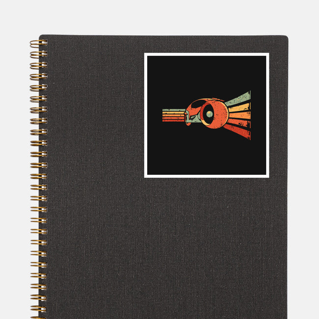 Vintage Grid-None-Glossy-Sticker-retrodivision