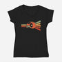 Vintage Grid-Womens-V-Neck-Tee-retrodivision
