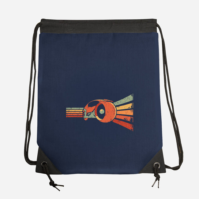 Vintage Grid-None-Drawstring-Bag-retrodivision
