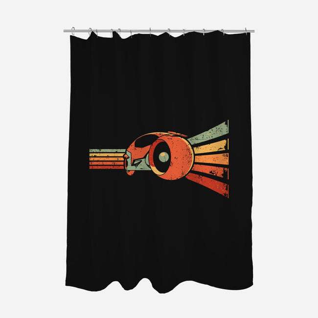 Vintage Grid-None-Polyester-Shower Curtain-retrodivision