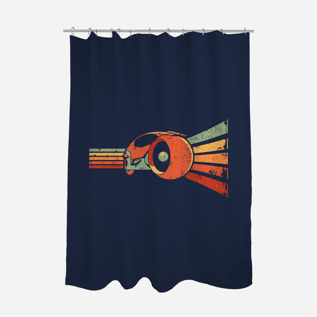 Vintage Grid-None-Polyester-Shower Curtain-retrodivision