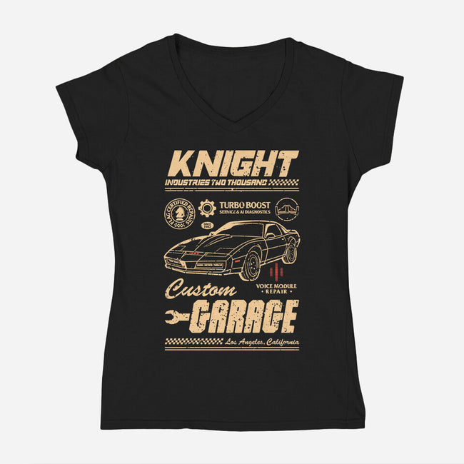 Vintage Rider-Womens-V-Neck-Tee-retrodivision
