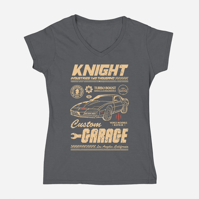 Vintage Rider-Womens-V-Neck-Tee-retrodivision