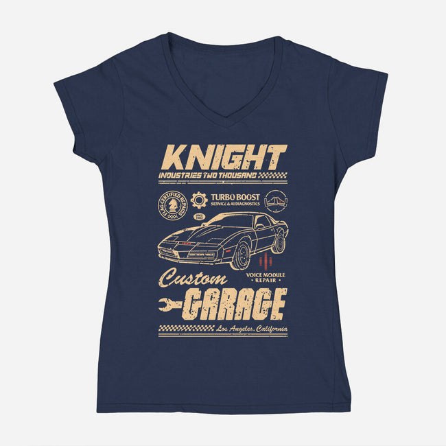 Vintage Rider-Womens-V-Neck-Tee-retrodivision