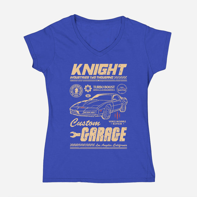 Vintage Rider-Womens-V-Neck-Tee-retrodivision