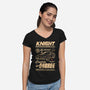 Vintage Rider-Womens-V-Neck-Tee-retrodivision