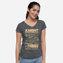 Vintage Rider-Womens-V-Neck-Tee-retrodivision