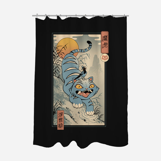 K-Pop Yokai Tiger-None-Polyester-Shower Curtain-vp021