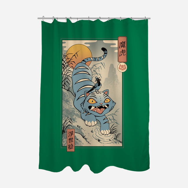 K-Pop Yokai Tiger-None-Polyester-Shower Curtain-vp021