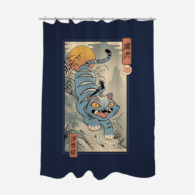 K-Pop Yokai Tiger-None-Polyester-Shower Curtain-vp021