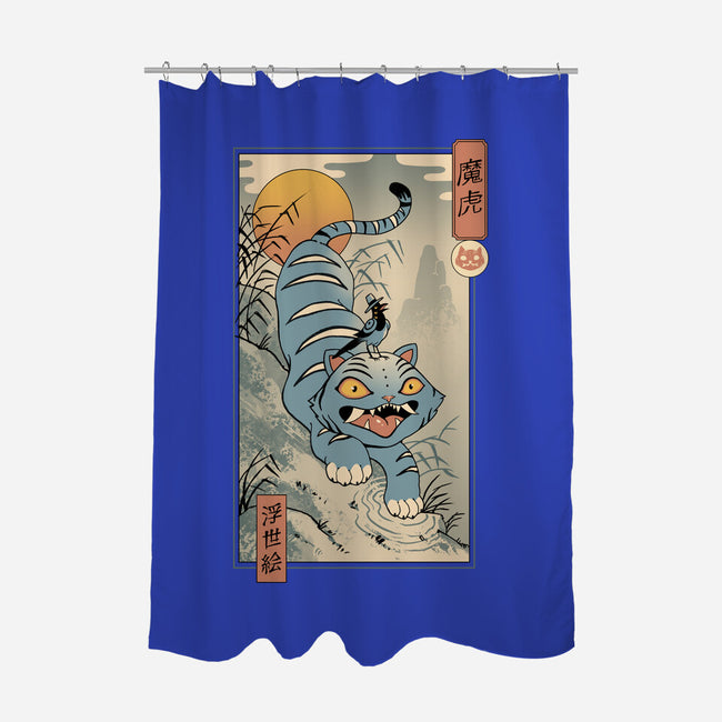 K-Pop Yokai Tiger-None-Polyester-Shower Curtain-vp021