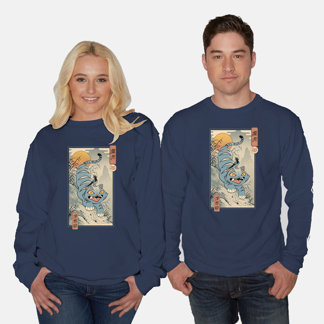 K-Pop Yokai Tiger-Unisex-Crew Neck-Sweatshirt-vp021