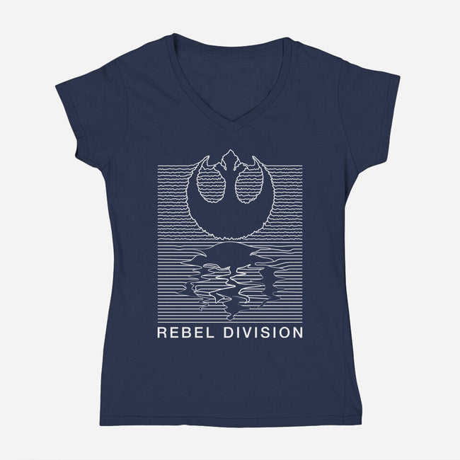 Rebel Division-Womens-V-Neck-Tee-rocketman_art
