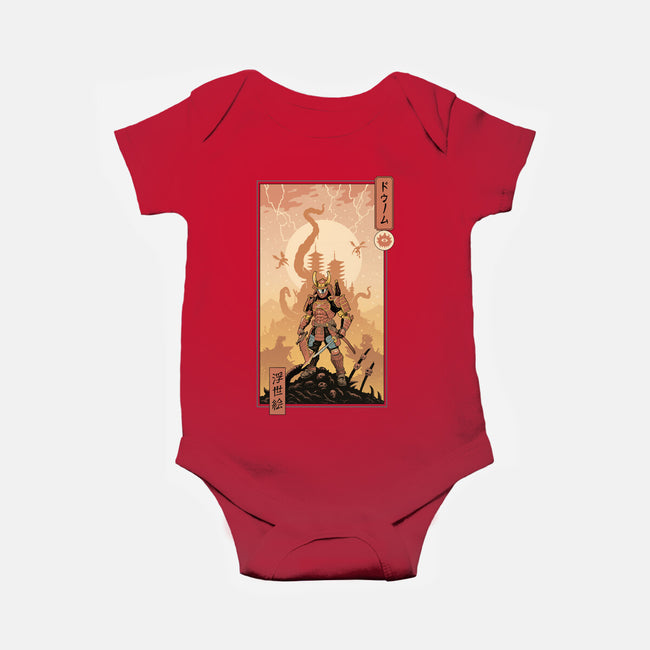 Doom Ukiyo-e-Baby-Basic-Onesie-vp021