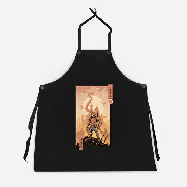 Doom Ukiyo-e-Unisex-Kitchen-Apron-vp021