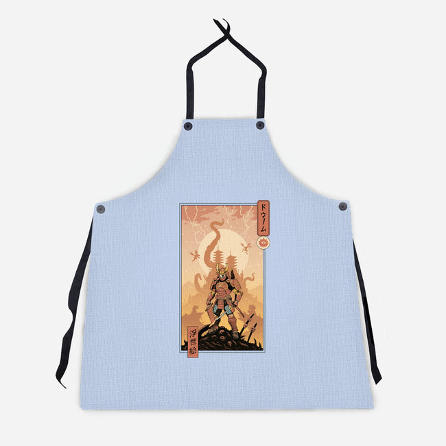 Doom Ukiyo-e-Unisex-Kitchen-Apron-vp021