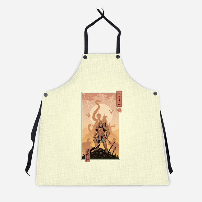 Doom Ukiyo-e-Unisex-Kitchen-Apron-vp021