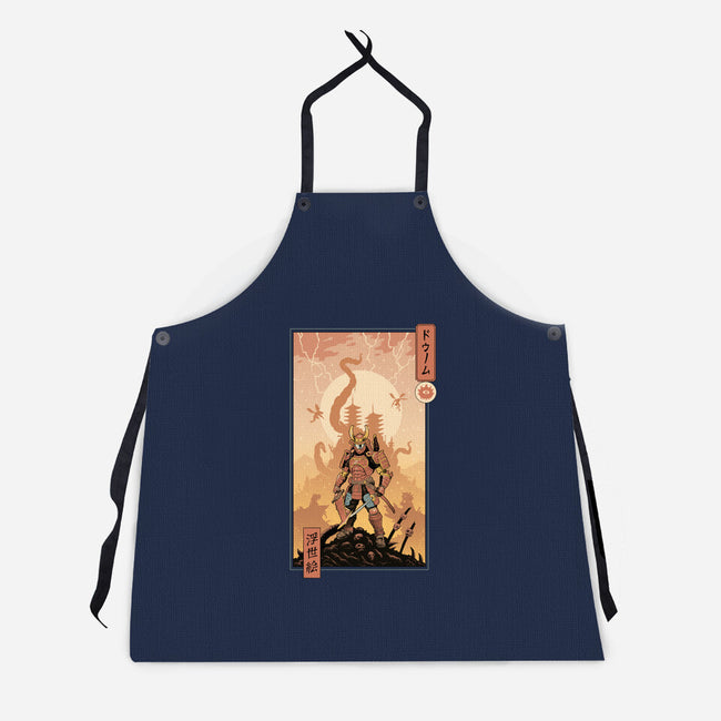 Doom Ukiyo-e-Unisex-Kitchen-Apron-vp021