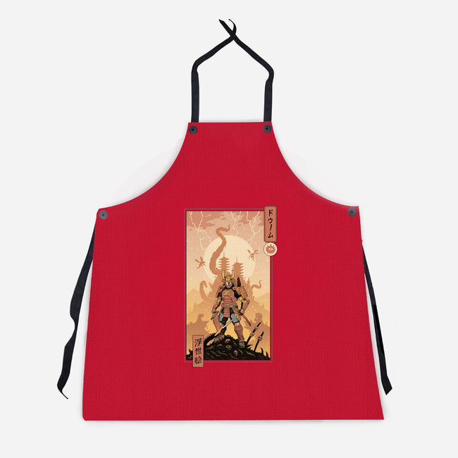 Doom Ukiyo-e-Unisex-Kitchen-Apron-vp021