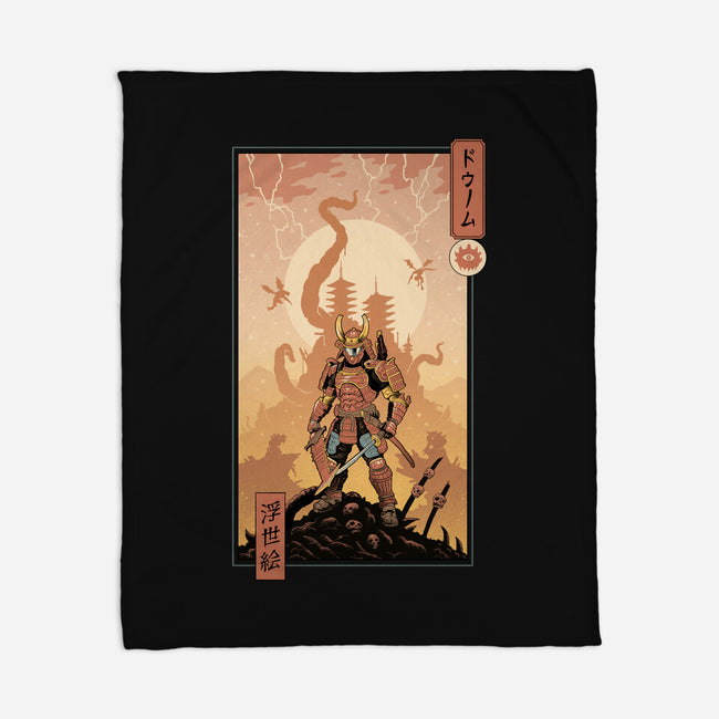Doom Ukiyo-e-None-Fleece-Blanket-vp021