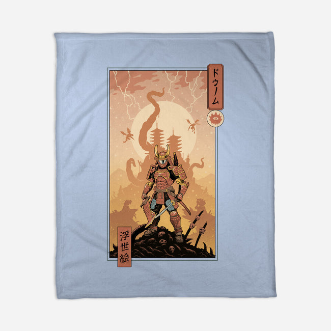 Doom Ukiyo-e-None-Fleece-Blanket-vp021