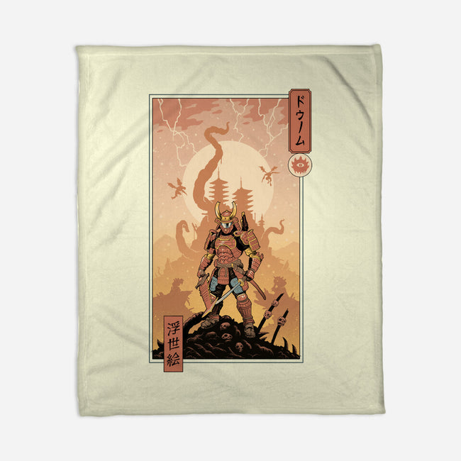 Doom Ukiyo-e-None-Fleece-Blanket-vp021