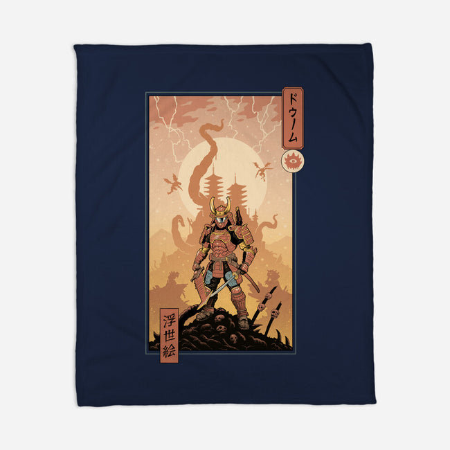 Doom Ukiyo-e-None-Fleece-Blanket-vp021