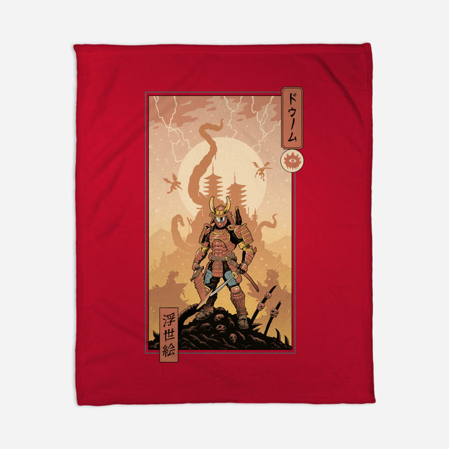Doom Ukiyo-e-None-Fleece-Blanket-vp021