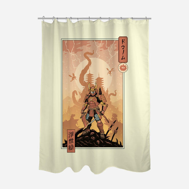 Doom Ukiyo-e-None-Polyester-Shower Curtain-vp021
