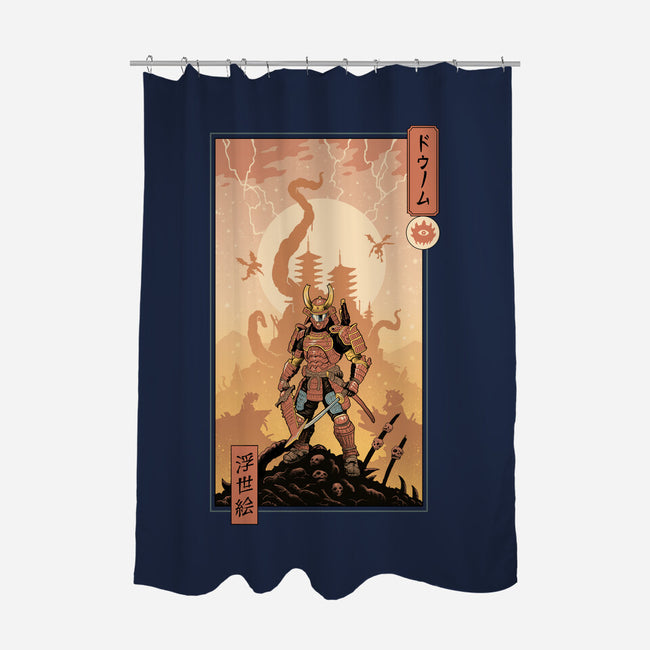 Doom Ukiyo-e-None-Polyester-Shower Curtain-vp021